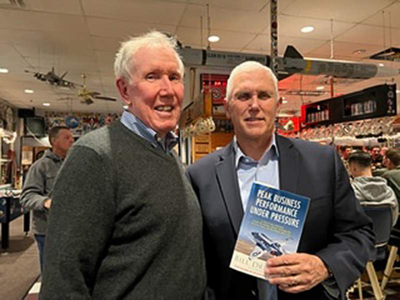 Willy Driscoll with former Vice-President Mike Pence